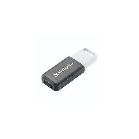 pendrive 128gb verbatim databar usb 2.0 grigio [49456]