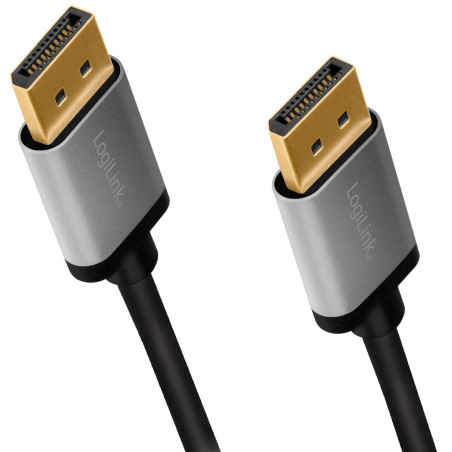 cavo display port logilink da dp a dp 2.0m nero/grigio [cda0101]