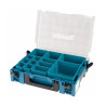 scatola portainserti makita makpac con coperchio trasparente 13 inserti/blu