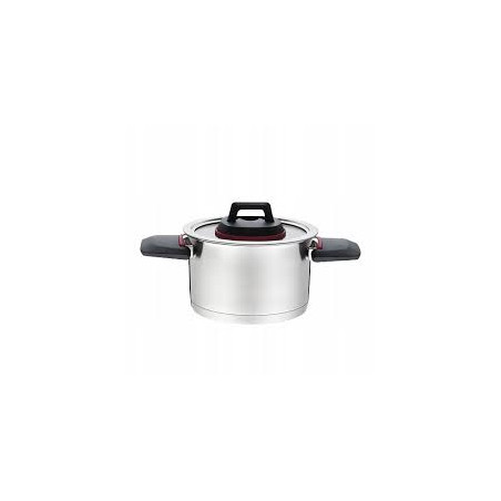 pentola maestro con manici pieghevoli 3.2l 20cm argento/nero [mr-3530-20]