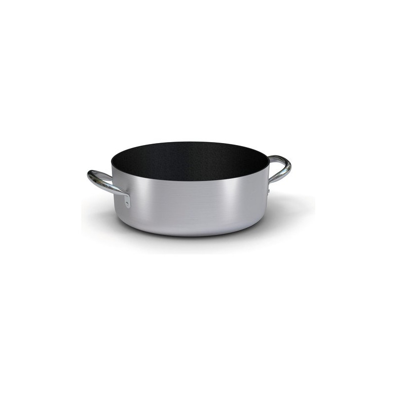 casseruola ballarini 2016.40 serie 2000 bassa 2 maniglie 40cm alluminato