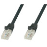 Cavo di rete techly patch in cca cat.6 nero utp 0,5m