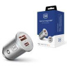 caricabatterie per auto 3mk hyper da 45w argento [5903108527231]
