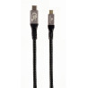 cavo di ricarica/dati gembird premium usb-c 3.2 gen2 20gbps 100w