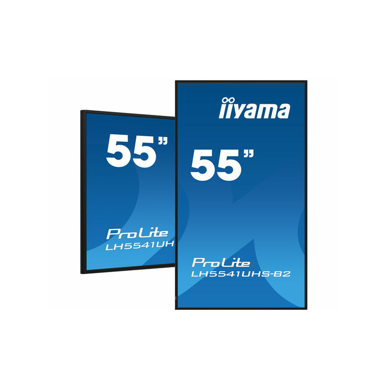 monitor led 55'' iiyama lh5541uhs-b2 uhd 4k 3840x2160/8ms/classe