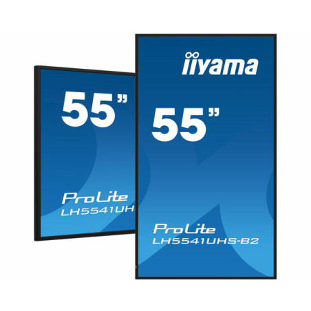 monitor led 55'' iiyama lh5541uhs-b2 uhd 4k 3840x2160/8ms/classe