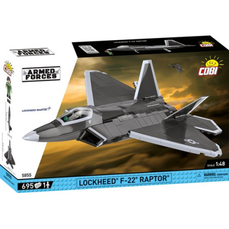 cobi klocki lockheed f-22 raptor 1/48 forze armate multicolore