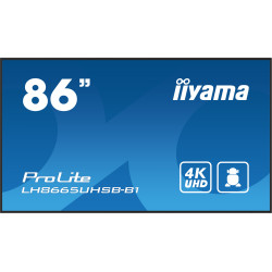 monitor digital signage led 86" iiyama lh8665uhsb-b1 4k