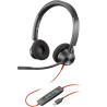 cuffie poly blackwire 3320 usb-c/a cablato nero [uhpoybnp0000016]