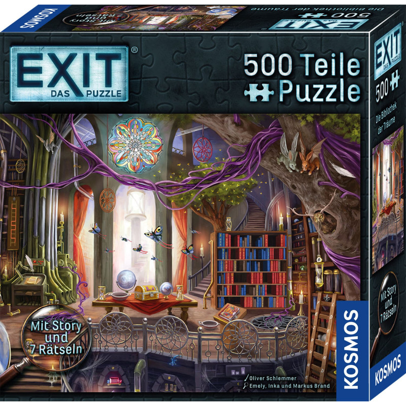 puzzle kosmos exit das la biblioteca dei sogni 500pz multicolore