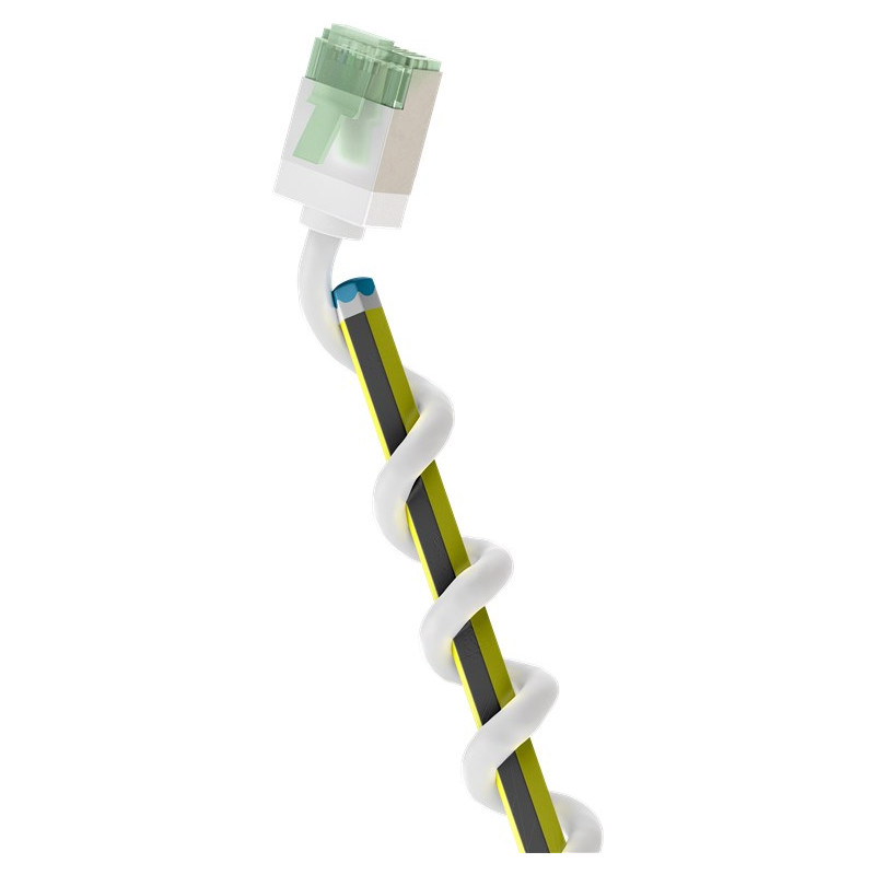 cavo patch goobay cat.8.1 ultraflessibile sottile u/ftp 5m bianco
