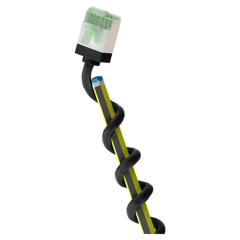 cavo di rete goobay cat8.1 u/ftp stp rj-45 rj-45 2m nero