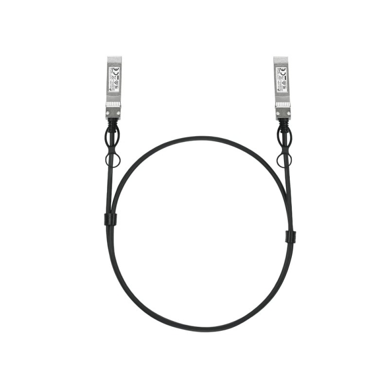 cavo di collegamento tp-link omada sfp28 m/m 1m nero/argento