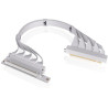 cavo thermaltake pci-e 4.0 doppio 90 gradi 40cm bianco [ac-077-co6otn-c1]