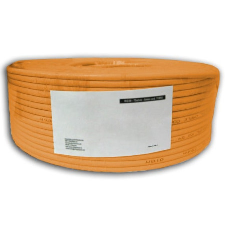 Cavo di rete oem matassa s/ftp cat.7 rame lszh 100m arancione