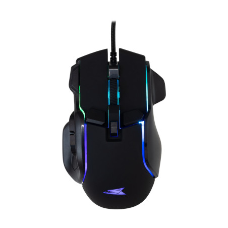 mouse baracuda piranha usb 7200 dpi retroilluminazione led rgb nero