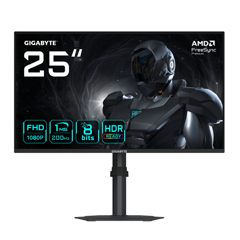 monitor led 24.5'' gigabyte g25f2 full hd 1920x1080/1ms/classe