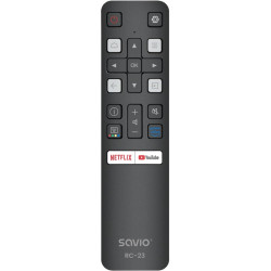 telecomando savio rc-23 per tv tcl nero [rc-23]