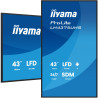 monitor digital signage led 43" iiyama prolite 4k ultra hd 3840x2160p