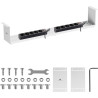 organizzatore compatto sotto scrivania maclean mc-107 w bianco