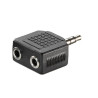 Adattatore audio roline/value av 3,5mm maschio a 2x3,5 mm femmina