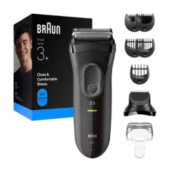 rasoio elettrico braun series 3+ 3000bt nero [735568]