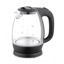 bollitore elettrico in vetro maestro 2200w 1.7l nero [mr-063-black]