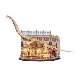puzzle cubic fun 3d led brachiosauro 58x20.5x37.5cm multicolore 216pz