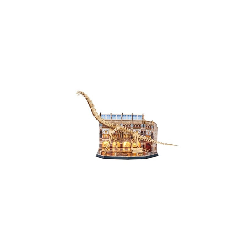 puzzle cubic fun 3d led brachiosauro 58x20.5x37.5cm multicolore 216pz