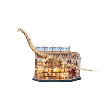 puzzle cubic fun 3d led brachiosauro 58x20.5x37.5cm multicolore 216pz