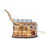 puzzle cubic fun 3d led brachiosauro 58x20.5x37.5cm multicolore 216pz
