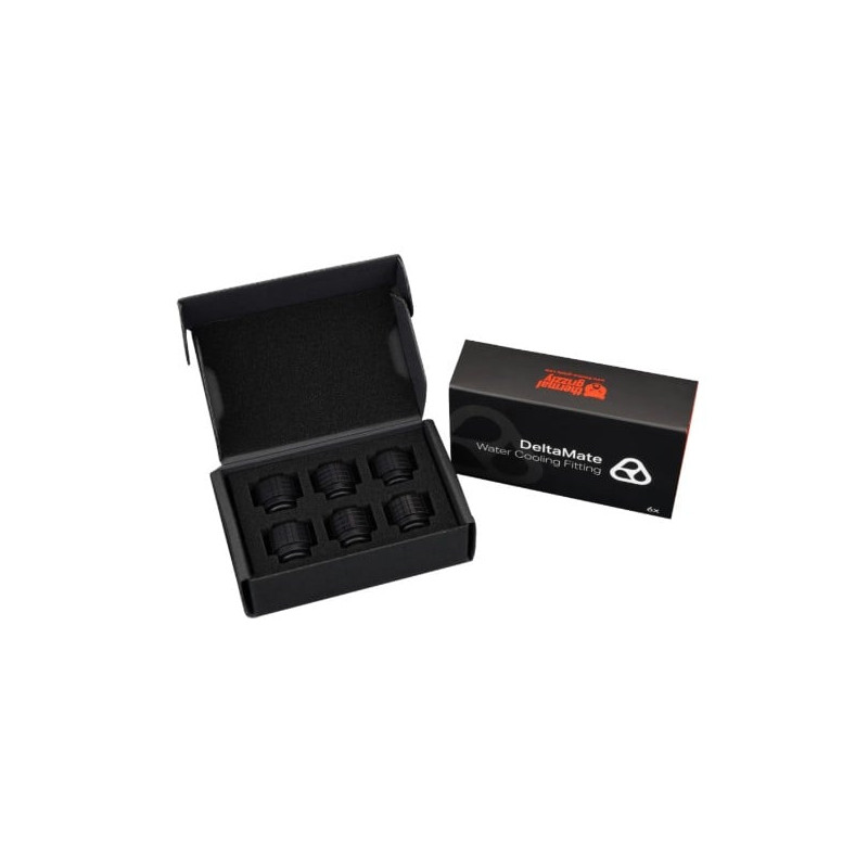raccordo thermal grizzly deltamate fitting ht16 16mm cromata nera