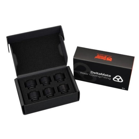 raccordo thermal grizzly deltamate fitting ht16 16mm cromata nera