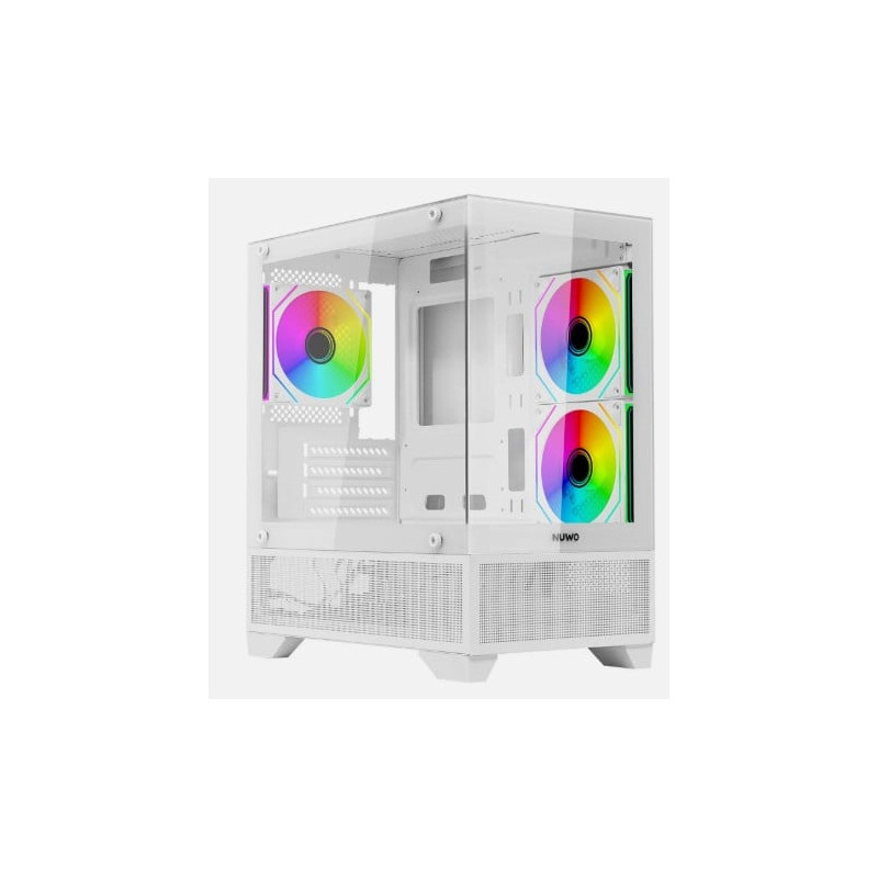 case noua flow fh100 tower micro-atx mini-itx 3 ventole argb