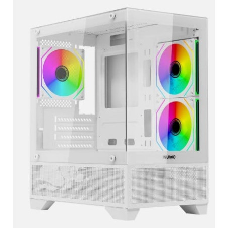 case noua flow fh100 tower micro-atx mini-itx 3 ventole argb