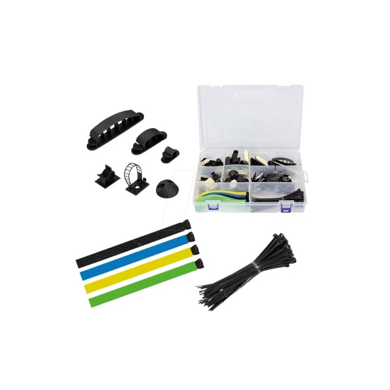 set di fascicoli per cavi logilink misure variabile colore variabile