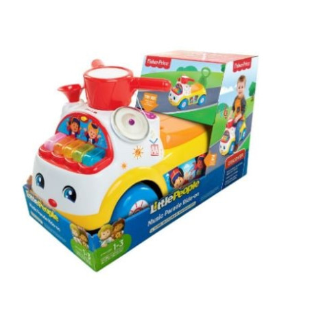 giocattolo interattivo fisher price ride-on musical parade giallo