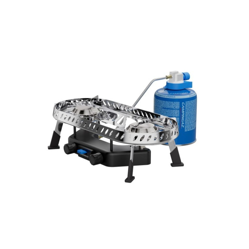fornello da campeggio campingaz camp & trek twin 2x2000w con