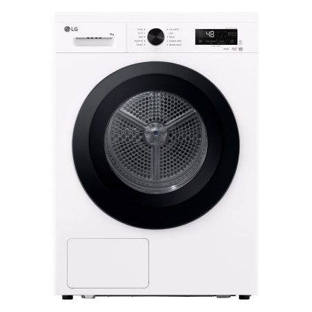 asciugatrice lg carica frontale 1.06kwh 9kg classe c bianco [rnx1009nwk]
