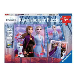 puzzle ravensburger il viaggio ha inizio-disney frozen 2 21x21cm