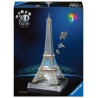 puzzle 3d ravensburger torre eiffel illuminata 20.9x46.1cm multicolore