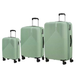 set trolley american tourister niteline 1cabina 1media 1grande 4ruote