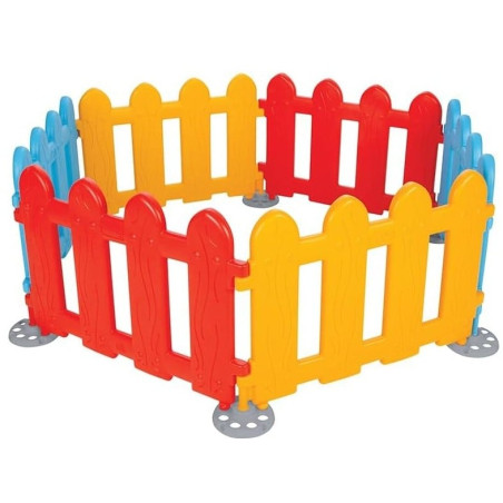 set da gioco mandelli 705000561 madmat staccionata 135x155x52cm muticolore