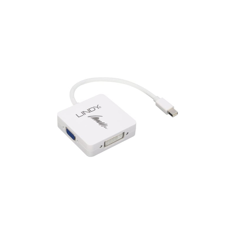 Adattatore mini-dp 1.2 ehdmi 4k/dvi/vga su mini-dport st/3x