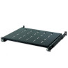 mensola per rack 19'' estraibile 550mm nera