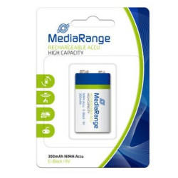 Pile mediarange ricaricabile accu e-block hr61 9v 1stk [mrbat124]