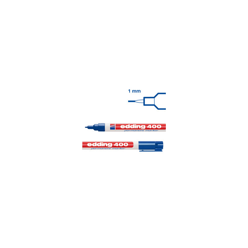 marcatore permanente edding 400 punta conica blu [e-400 003]
