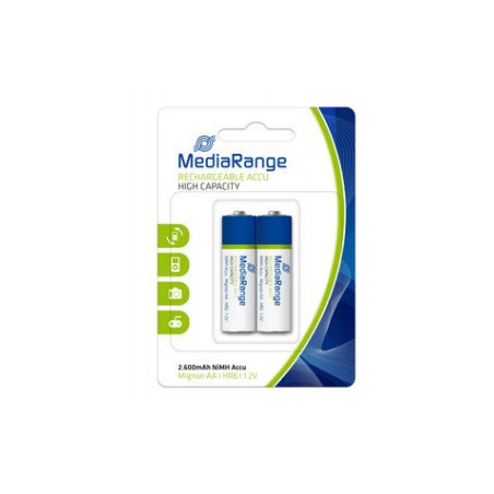 Pile mediarange ricaricabile accu micro aa hr06 1,2v 2s [mrbat123]