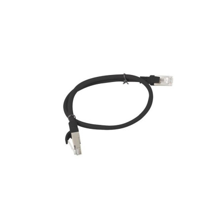 cavo di rete patch lanberg utp cat.5e 0.5m nero [pcu5-10cc-0050-bk]