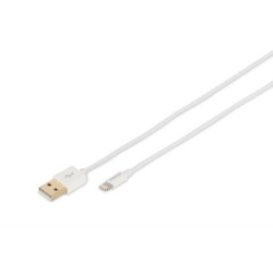 cavo digitus lightning/usb-a 1m bianco